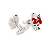 Maxbell 4 Pairs Men Cufflinks Christmas Design Snowflake Wedding Shirt Cuff Links