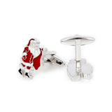 Maxbell 4 Pairs Men Cufflinks Christmas Design Snowflake Wedding Shirt Cuff Links