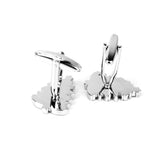 Maxbell 4 Pairs Men Cufflinks Christmas Design Snowflake Wedding Shirt Cuff Links