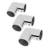 Maxbell 3 Pieces Stainless Steel Boat Hand Rail Fitting 90 Degree Elbow 22/25/30mm