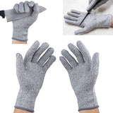 Maxbell 5 Pairs Cut Resistant Proof Gloves Level-5 Butcher Safety Work Gloves M