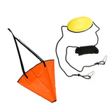 Maxbell 32" Boat Sea Anchor Drogue Sock + 30' Kayak Drift Anchor Tow Rope Throw Line