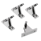 Maxbell 4 Pieces Boat Bimini Top Deck Hinge Fitting Quick Removable Pin - Marine Grade Stainless 316