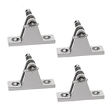 Maxbell 4 Pieces Boat Bimini Top Deck Hinge Fitting Quick Removable Pin - Marine Grade Stainless 316