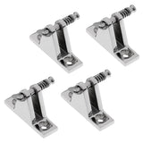 Maxbell 4 Pieces Boat Bimini Top Deck Hinge Fitting Quick Removable Pin - Marine Grade Stainless 316