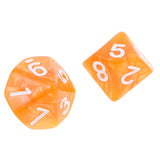 Maxbell 10pcs 10 Sided Dice D10 Polyhedral Dice for Dungeons and Dragons DND RPG MTG Orange