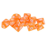 Maxbell 10pcs 10 Sided Dice D10 Polyhedral Dice for Dungeons and Dragons DND RPG MTG Orange