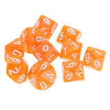 Maxbell 10pcs 10 Sided Dice D10 Polyhedral Dice for Dungeons and Dragons DND RPG MTG Orange