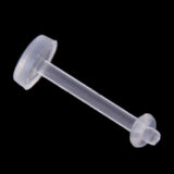 Maxbell 60Pcs/Set Clear Acrylic Labret Lip Chin Ring 16G 18G 8mm 9mm 10mm Body Jewelry Assorted Size