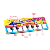 Maxbell Electric Piano Keyboard Toy Musical Playmat Early Educational Developmental Toddler Toy Gift