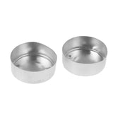 Maxbell 100 Pieces Aluminum Tea Light Case Tins Candle Containers + 500g Pure Soy Wax for Candle Making