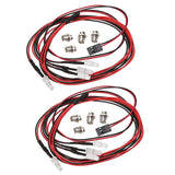 Maxbell Pack of 8 LED Lamp RC Headlight Taillight LED Light Truck Crawler Taillight