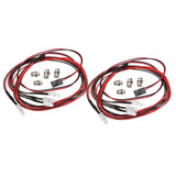 Maxbell Pack of 8 LED Lamp RC Headlight Taillight LED Light Truck Crawler Taillight