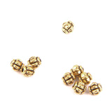 Maxbell 200 Pieces Gold Tone Alloy Pumpkin Spacer Loose Beads 4mm DIY Jewelry Making Accessories