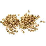 Maxbell 200 Pieces Gold Tone Alloy Pumpkin Spacer Loose Beads 4mm DIY Jewelry Making Accessories