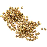 Maxbell 200 Pieces Gold Tone Alloy Pumpkin Spacer Loose Beads 4mm DIY Jewelry Making Accessories