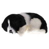 Maxbell Mini Handmade Lifelike Plush Animal Dog Model Lifelike Comfortable Sleeping Lovely Puppy for Home Office Decoration Festival Gifts