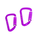 Maxbell 3 Pairs 30KN D-Ring Twist Auto Locking Rock Climbing Clip Carabiner Rescue