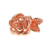 Maxbell 18K Gold Plated Carved Rose Flower Magnetic Clasp For Jewelry Making Scrapbooking DIY Charms Pack of 3PCS