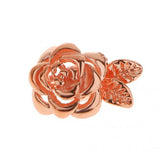 Maxbell 18K Gold Plated Carved Rose Flower Magnetic Clasp For Jewelry Making Scrapbooking DIY Charms Pack of 3PCS