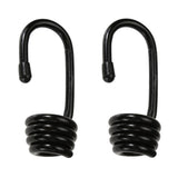 Maxbell 10 Pieces Plastic Coated Steel Wire Hooks 8mm Shock Cord Bungee Elastic Rope