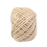 Maxbell 2 Pieces 50m Wrap Gift Hemp Rope Ribbon Twine Rope Cord String Ball White