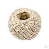 Maxbell 2 Pieces 50m Wrap Gift Hemp Rope Ribbon Twine Rope Cord String Ball White