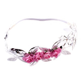 Maxbell Baby Flower Leaf Headband Girls Infant Hairband Hair Accessories Gold Silver