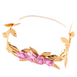 Maxbell Baby Flower Leaf Headband Girls Infant Hairband Hair Accessories Gold Silver