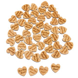 Maxbell 50 Wood Cowboy Boot & 50Pcs "BEST DAY EVER" Wooden Heart Chips Wedding Decor