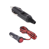 Maxbell Car Cigarette Lighter Power Supply Cord Connector + 12V Male Power Plug