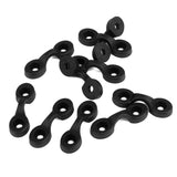 Maxbell 10 Pieces Kayak Tie Down Deck Pad Eye Loops & 6 Pieces Canoe Boats Bungee J Lashing Hooks