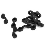 Maxbell 10 Pieces Kayak Tie Down Deck Pad Eye Loops & 6 Pieces Canoe Boats Bungee J Lashing Hooks