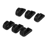 Maxbell 10 Pieces Kayak Tie Down Deck Pad Eye Loops & 6 Pieces Canoe Boats Bungee J Lashing Hooks