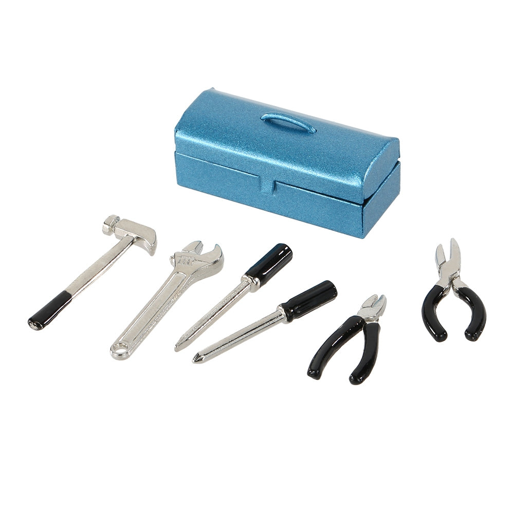 Maxbell 1:10 RC Accessories Tool Set Box Case for RC Crawler Axial SCX10 RC4WD D90 D110 TF2 Blue