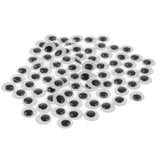 Maxbell 500 Pieces Wiggly Wobbly Joggle Eyes Round Moving Eyes Self-adhesive for Scrapbooking Dolls Crafts DIY 6-13mm