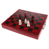 Maxbell Portable Wooden Chessboard Chess Board Game Collectibles Craft Gift for Friends Elder 10.05 x 12.99 x 1.81inch