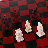 Maxbell Portable Wooden Chessboard Chess Board Game Collectibles Craft Gift for Friends Elder 10.05 x 12.99 x 1.81inch