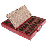 Maxbell Portable Wooden Chessboard Chess Board Game Collectibles Craft Gift for Friends Elder 10.05 x 12.99 x 1.81inch