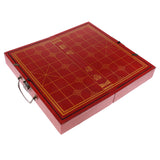 Maxbell Exquisite Wooden Chinese Chess XiangQi Portable Chessboard Set Handicraft Collection Gift 12.99 x 13.97inch