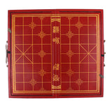 Maxbell Exquisite Wooden Chinese Chess XiangQi Portable Chessboard Set Handicraft Collection Gift 12.99 x 13.97inch