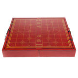 Maxbell Exquisite Wooden Chinese Chess XiangQi Portable Chessboard Set Handicraft Collection Gift 12.99 x 13.97inch