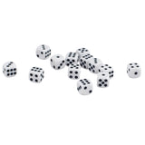 Maxbell 100 Pack D6 Six Sided Dice for D&D RPG MTG Accessories Black+White