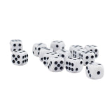 Maxbell 100 Pack D6 Six Sided Dice for D&D RPG MTG Accessories Black+White