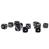 Maxbell 100 Pack D6 Six Sided Dice for D&D RPG MTG Accessories Black+White