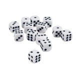 Maxbell 100 Pack D6 Six Sided Dice for D&D RPG MTG Accessories Black+White