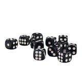 Maxbell 100 Pack D6 Six Sided Dice for D&D RPG MTG Accessories Black+White