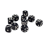 Maxbell 100 Pack D6 Six Sided Dice for D&D RPG MTG Accessories Black+White