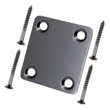 Maxbell 6.35mm 1/4'' Jack Plate Socket & Electric Guitar Neck Plate for Strat Tele