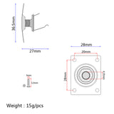 Maxbell 6.35mm 1/4'' Jack Plate Socket & Electric Guitar Neck Plate for Strat Tele